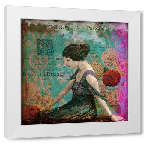 Femme Paris VIII White Modern Wood Framed Art Print by Lloyd, Sandy
