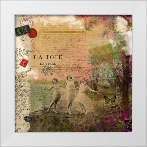 Femme Paris IX White Modern Wood Framed Art Print by Lloyd, Sandy