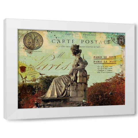 Femme Paris XI White Modern Wood Framed Art Print by Lloyd, Sandy