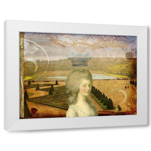 Femme Paris XIII White Modern Wood Framed Art Print by Lloyd, Sandy