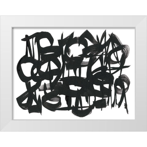 The Collective Unconsciousness I White Modern Wood Framed Art Print by Stramel, Renee W.