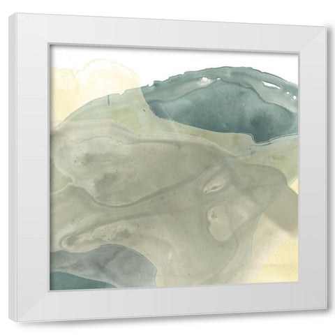 Mystique III White Modern Wood Framed Art Print by Vess, June Erica