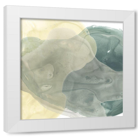 Mystique IV White Modern Wood Framed Art Print by Vess, June Erica