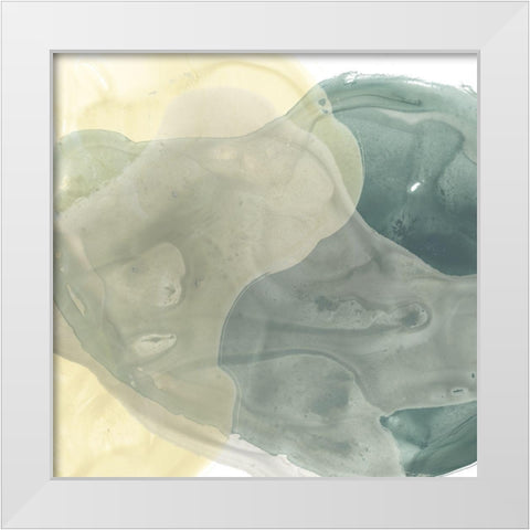 Mystique IV White Modern Wood Framed Art Print by Vess, June Erica