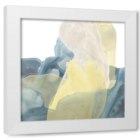 Mystique IX White Modern Wood Framed Art Print by Vess, June Erica