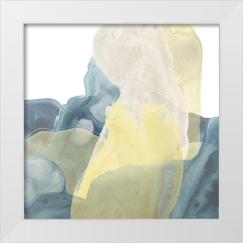 Mystique IX White Modern Wood Framed Art Print by Vess, June Erica