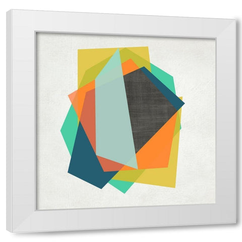 Integer I White Modern Wood Framed Art Print by Zarris, Chariklia