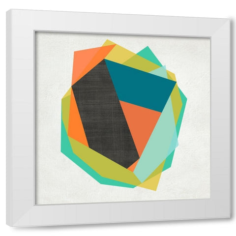 Integer II White Modern Wood Framed Art Print by Zarris, Chariklia