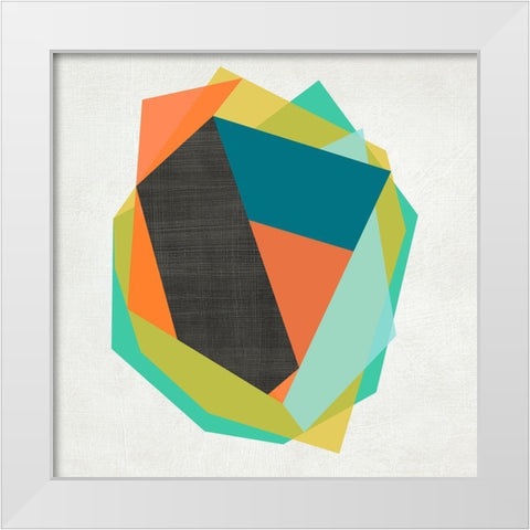 Integer II White Modern Wood Framed Art Print by Zarris, Chariklia