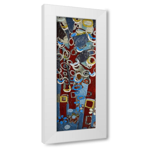 Cut Paper Trees I White Modern Wood Framed Art Print by Ferrell, Erin McGee