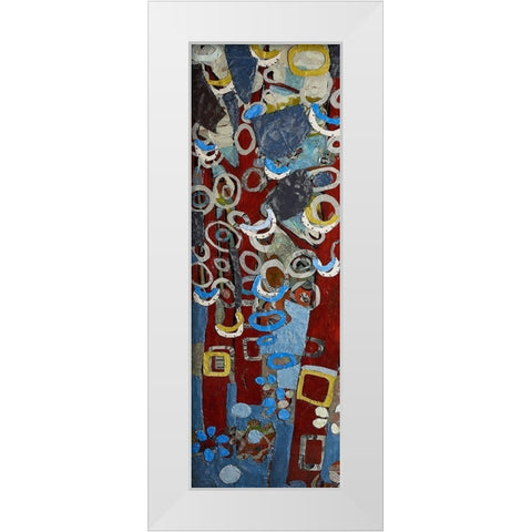 Cut Paper Trees I White Modern Wood Framed Art Print by Ferrell, Erin McGee