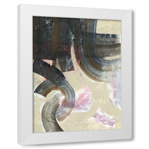 Striate II White Modern Wood Framed Art Print by Borges, Victoria