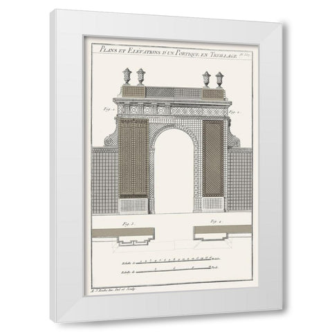 Survey of Architectural Design III White Modern Wood Framed Art Print by Vision Studio