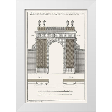 Survey of Architectural Design III White Modern Wood Framed Art Print by Vision Studio