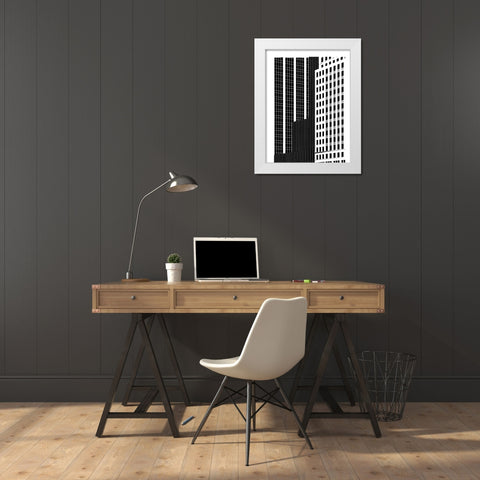 NYC in Pure B and W II White Modern Wood Framed Art Print by Pica, Jeff