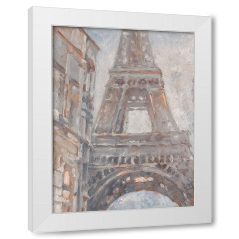 Parisian Dawn I White Modern Wood Framed Art Print by Harper, Ethan