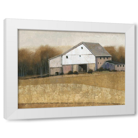 White Barn View I White Modern Wood Framed Art Print by OToole, Tim