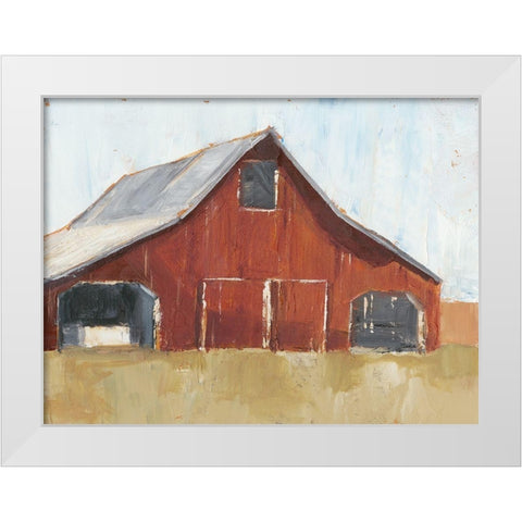 Rustic Red Barn I White Modern Wood Framed Art Print by Harper, Ethan
