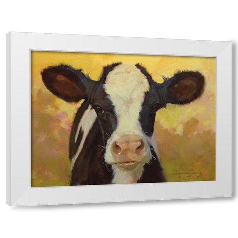 Farm Pals III White Modern Wood Framed Art Print by Hawley, Carolyne