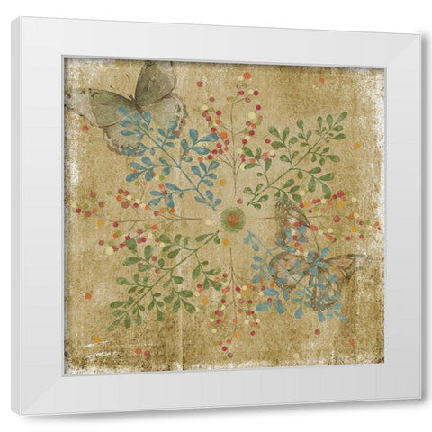 Nature Tile I White Modern Wood Framed Art Print by Reynolds, Jade