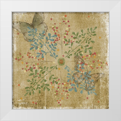 Nature Tile I White Modern Wood Framed Art Print by Reynolds, Jade