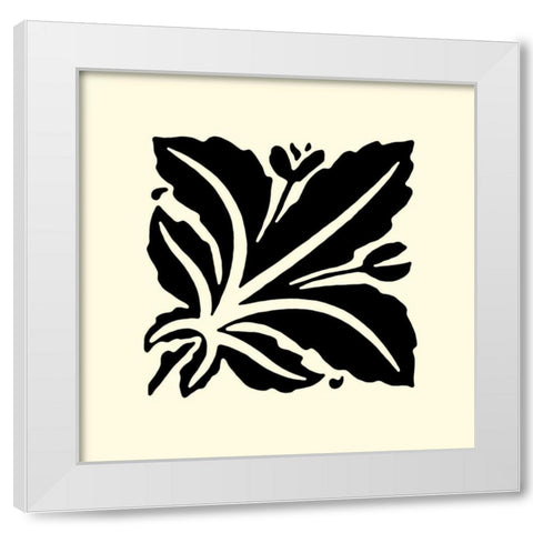 BandW Graphic Beauty I White Modern Wood Framed Art Print by Vision Studio