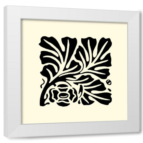 BandW Graphic Beauty III White Modern Wood Framed Art Print by Vision Studio