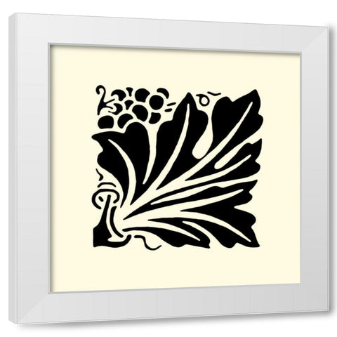 BandW Graphic Beauty IV White Modern Wood Framed Art Print by Vision Studio