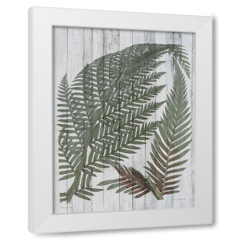 Rustic Greenery I White Modern Wood Framed Art Print by Studio W