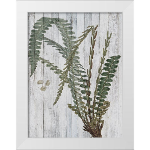 Rustic Greenery IV White Modern Wood Framed Art Print by Studio W