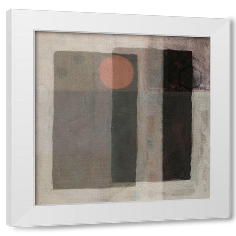 Partial Eclipse I White Modern Wood Framed Art Print by Borges, Victoria
