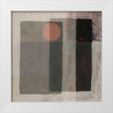 Partial Eclipse I White Modern Wood Framed Art Print by Borges, Victoria