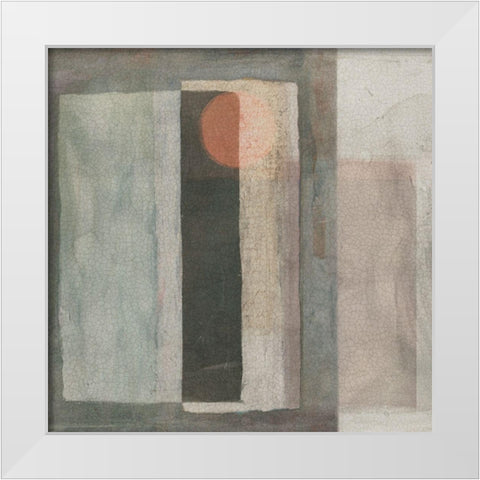 Partial Eclipse II White Modern Wood Framed Art Print by Borges, Victoria