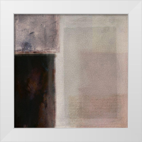 Muted Hues II White Modern Wood Framed Art Print by Borges, Victoria