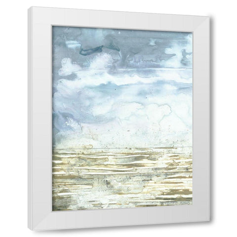 Swell I White Modern Wood Framed Art Print by Borges, Victoria