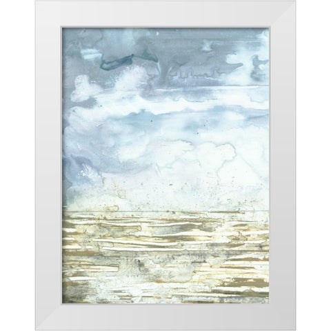 Swell I White Modern Wood Framed Art Print by Borges, Victoria