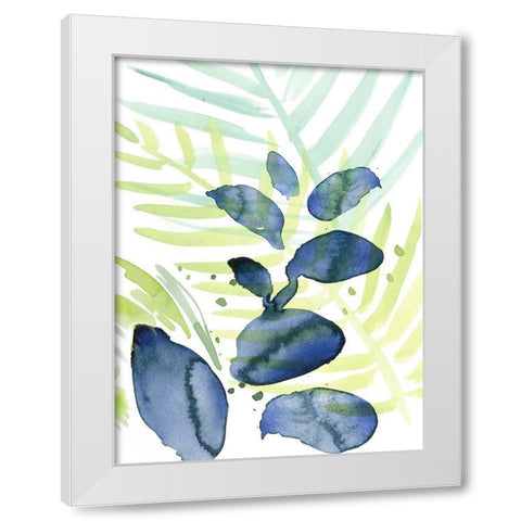 Queen Palms II White Modern Wood Framed Art Print by Parker, Jennifer Paxton
