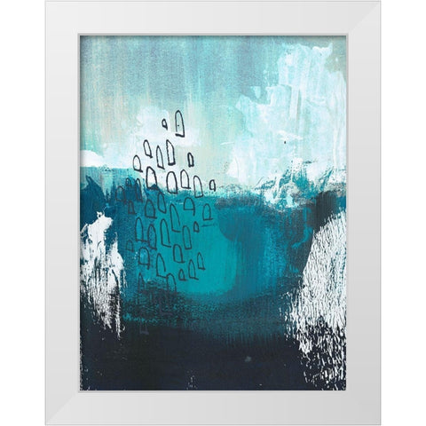 Seaspray I White Modern Wood Framed Art Print by Parker, Jennifer Paxton
