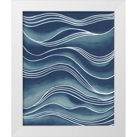 Wind and Waves I White Modern Wood Framed Art Print by Lam, Vanna