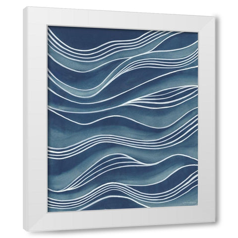 Wind and Waves II White Modern Wood Framed Art Print by Lam, Vanna