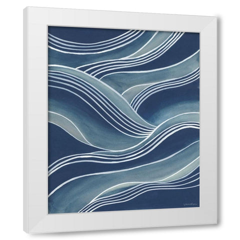 Wind and Waves III White Modern Wood Framed Art Print by Lam, Vanna