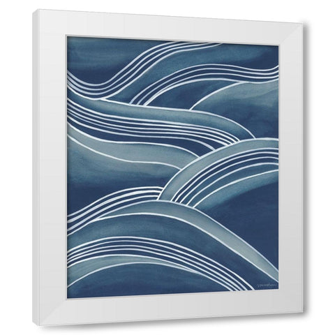 Wind and Waves IV White Modern Wood Framed Art Print by Lam, Vanna