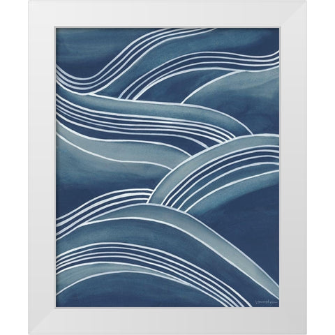 Wind and Waves IV White Modern Wood Framed Art Print by Lam, Vanna