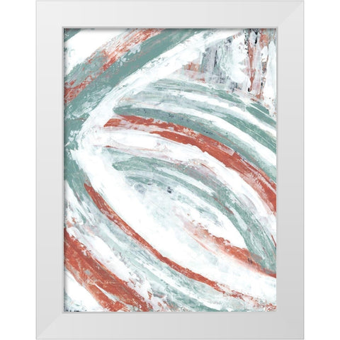 Story Arc I White Modern Wood Framed Art Print by Stramel, Renee W.