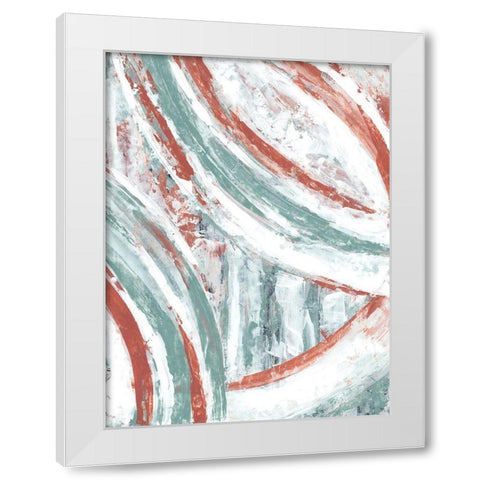 Story Arc II White Modern Wood Framed Art Print by Stramel, Renee W.