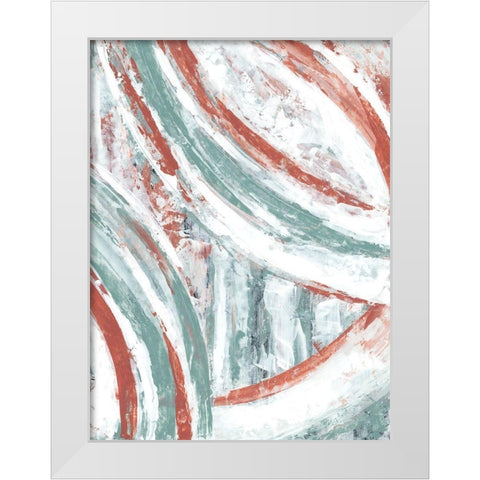 Story Arc II White Modern Wood Framed Art Print by Stramel, Renee W.