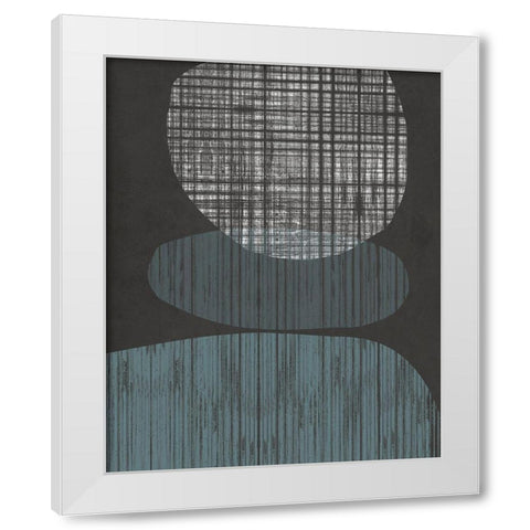 Resting Shapes I White Modern Wood Framed Art Print by Goldberger, Jennifer