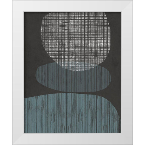 Resting Shapes I White Modern Wood Framed Art Print by Goldberger, Jennifer