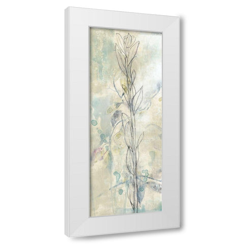 Contour Stem I White Modern Wood Framed Art Print by Goldberger, Jennifer