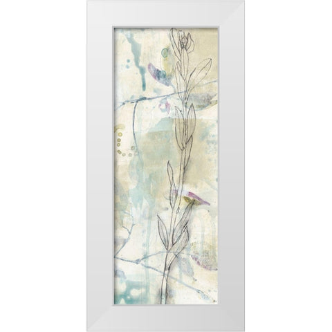 Contour Stem II White Modern Wood Framed Art Print by Goldberger, Jennifer